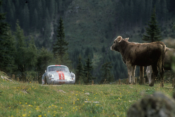 Porsche 356 SC (1964) - hoffentlich bleibt das Kalb, wo es ist - Erste Ennstal Classic 1993