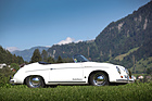 Porsche 356 Speedster 1500 (1955) - eine flache Frontscheibe und das fehlende Verdeck unterschieden den Speedster optisch vom Cabriolet