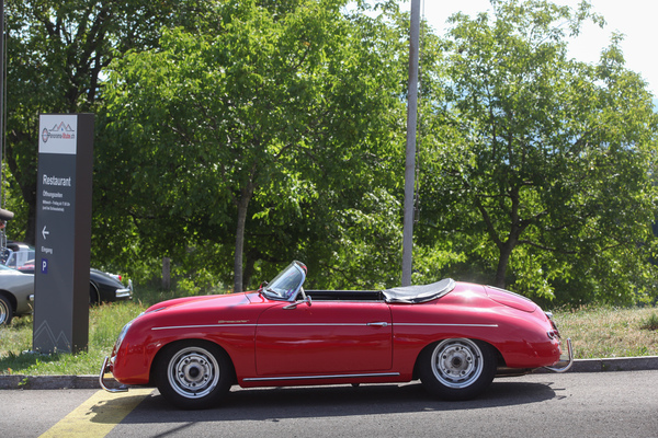 Porsche 356 Speedster (1956) - rot und reizvoll - Albisgütli Classic Cars & Bikes August 2022