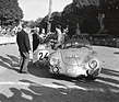Porsche 356 Speedster (1959) - Vater und Sohn Sanders, die einzigen Belgier an der Rallye Lüttich-Rom-Lüttich des Jahres 1959