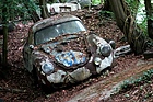Porsche 356 als Kunstobjekt - Autoskulpturenpark Neandertal
