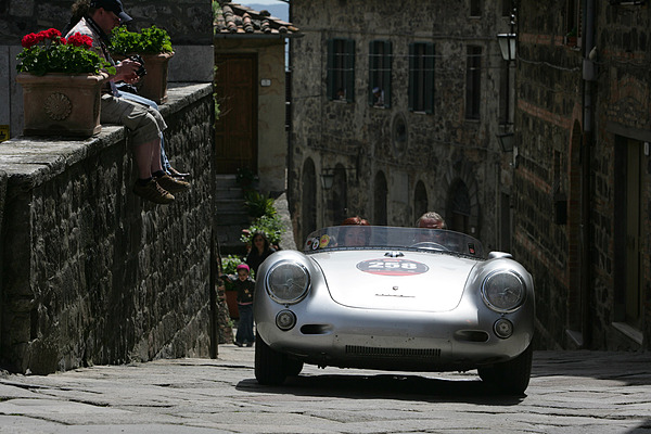 Porsche 550 / 1500RS (1956) an der historischen Mille Miglia