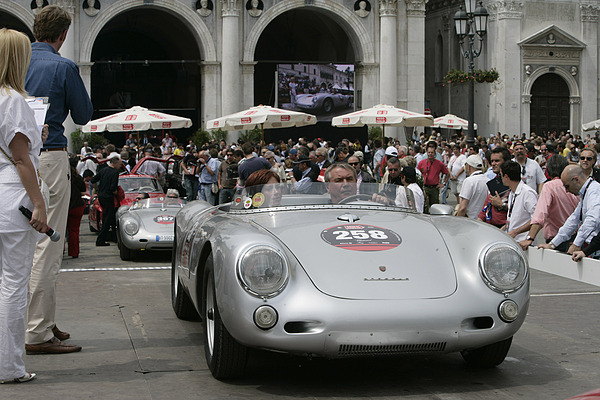 Porsche 550 / 1500RS (1956) an der historischen Mille Miglia