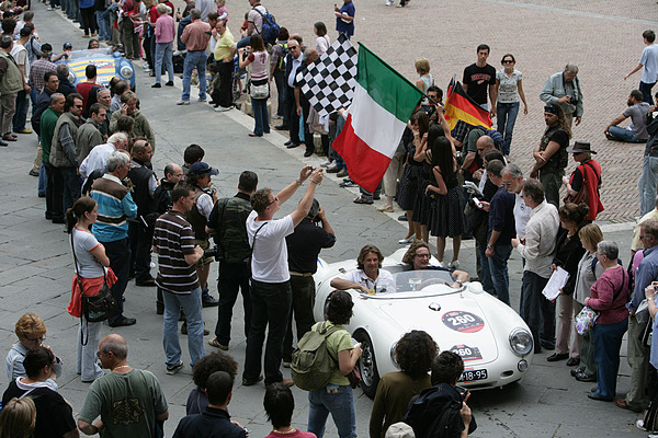 Porsche 550 / 1500RS (1956) an der historischen Mille Miglia