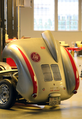 Porsche 550 (1954) - anlässlich des Klausenrennen Prologs 2012 im Gotthard Motorpark