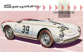 Porsche 550 (1955) - Darstellung aus dem Verkaufsprospekt