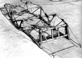 Porsche 550 (1956) - Gitterrohrrahmen des Mittelmotor-Rennwagens