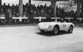 Porsche 550 (1956) - Umberto Magliali gewinnt auf dem 550A das Gesamtklassement der Targa Florio