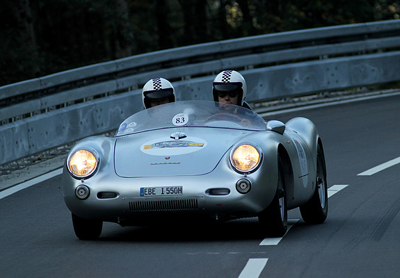 Porsche 550 RS Spyder (1955) am Jochpass Memorial 2011 (Start-Nr. 083)