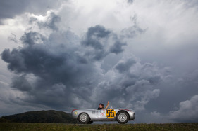Porsche 550 Spyder (1954) - Mark Webber am Steuer der Startnummer 076 an der Ennstal-Classic 2017