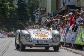 Porsche 550 Spyder (1954) - mit Startnummer 076 an der Ennstal-Classic 2017