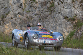 Porsche 550 Spyder (1954) - mit Startnummer 076 an der Ennstal-Classic 2017