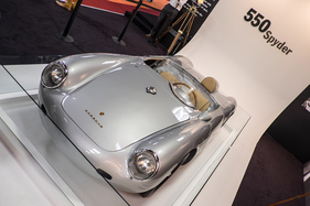 Porsche 550 Spyder bei der Earls Court Motor Show - Impressionen vom Goodwood Revival 2015