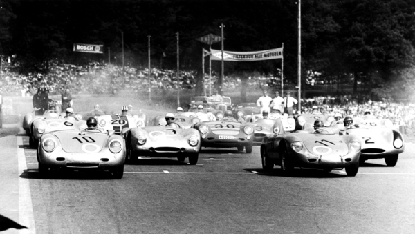 Porsche 645 (1956) – Start des Solitude-Rennens am 22. Juli 1956