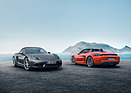 Image: Porsche 718 Boxster (2016) - Porsche builds on the tradition of the four-cylinder boxer engines of the 718 mid-engined sports cars; the new turbocharged engine of the open-top two-seater is more powerful and more efficient