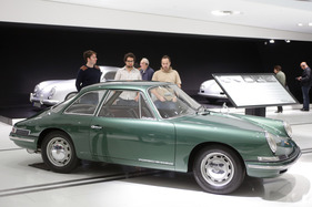 Porsche 754 T7 - die Formgebung des Vorläufers wird Butzi Porsche zugeschrieben - 50 Jahre Porsche 911 im Porsche-Museum