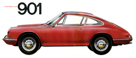 Porsche 901 (1963) - Abbildung auf Verkaufsprospekt Porsche 901 (1963) - Abbildung auf Verkaufsprospekt