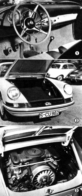 Porsche 901 (1963) - übersichtliche Armaturen, grosses Gepäckabteil, schön verpackter Motor Porsche 901 (1963) - übersichtliche Armaturen, grosses Gepäckabteil, schön verpackter Motor