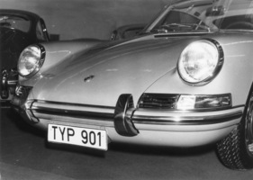 Porsche 901 (1964) - Frontgestaltung mit den charakteristischen Schweinwerfern - Genfer Automobilsalon 1964