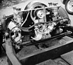 Porsche 904 Carrera GTS (1964) - der Vierzylinder im Fahrgestell, Platz für längere Motoren ist vorhanden