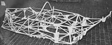 Bild: Porsche 908/03 (1970) – der 35 kg schwere Rohrrahmen