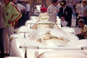 Porsche 908 (1969) beim 24 Stunden Rennen von Daytona 1969 - Aufstellung der Werksporsches 908