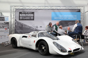 Porsche 908 (1970) - der Rennwagen wirbt für die Nürburgring Classic, die Fortsetzung des Eifelrennens (Techno Classica 2017)