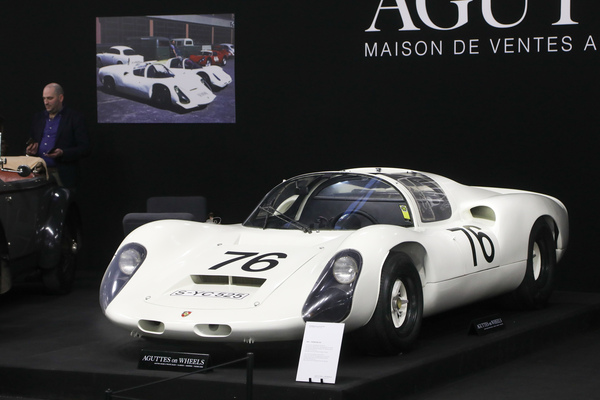 Porsche 910 (1967) - Rennteilnahmen in Sebring, Spa, etc , gesehen bei Aguttes - Rétromobile Paris 2024