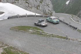 Porsche 911 (1972) - an der Rallye Peking-Paris 2013 - Sonderprüfung Tremola Tag 31