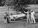 Porsche 911 (1974) - mit aufpreispflichtigen Fuchs-Felgen - auf dem Golfplatz