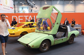 Porsche 911 2.0 (1964) - 1966 anm Design-Center für Fahrzeugtechnik der Uni Aachen aufwändig umgebaut - Techno Classica 2015