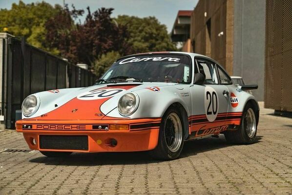 Porsche 911 3.0 RS Recreation Gulf (1974) – angeboten an der Catawiki-Online-Versteigerung "Premium Oldtimer-Auktion" (Mai/Juni 2022)