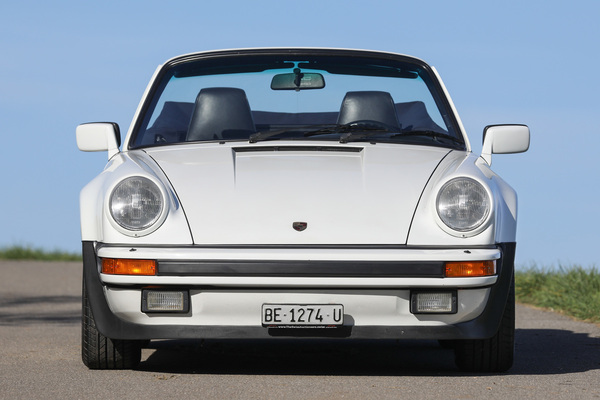 Image: Porsche 911 (930) Turbo Cabriolet (1989) - as lot 125 at the auction of the Oldtimer Gallery in Gstaad on December 29, 2022