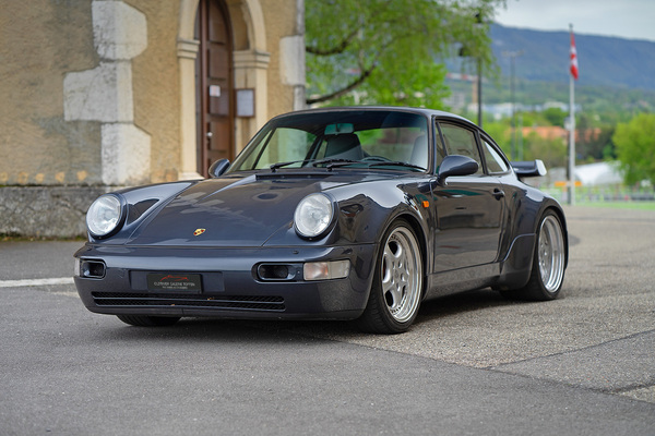 Porsche 911 (964) Carrera 4 Turbo Look (1990) - as lot 48 at the Swiss Classic World auction of the Oldtimer Gallery on June 1, 2024