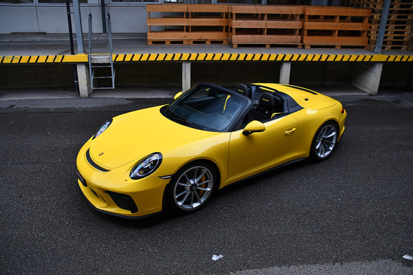 Bild: Porsche 911 (991) Speedster (2019) - als Lot 118 an der "Gstaad Classic Car Auction" der Oldtimer Galerie Toffen am 29 Dezember 2023