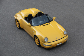 Porsche 911 Carrera 2 Speedster "Turbo Look" (1993) - die Scheibe war fest montiert und konnte nicht (wie beim Vorgänger) entfernt werden Porsche 911 Carrera 2 Speedster "Turbo Look" (1993) - die Scheibe war fest montiert und konnte nicht (wie beim Vorgänger) entfernt werden