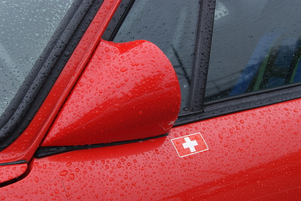 Porsche 911 Carrera 3.2 (1984) – strömungsgünstige Sport-Spiegel – Oldtimer-Treff Shopping-Raststätte Würenlos 2024
