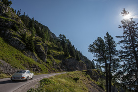 Porsche 911 Carrera RS (1972) - mit Startnummer 208 an der Ennstal-Classic 2017