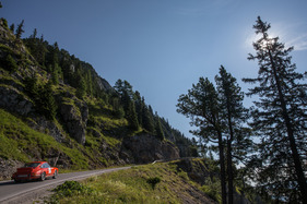Porsche 911 Carrera RS (1972) - mit Startnummer 209 an der Ennstal-Classic 2017
