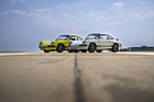 Image: Porsche 911 Carrera RS 2.7 - The Sport version at the front and the Touring version of the Porsche 911 Carrera RS 2.7 at the rear.