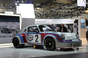 Porsche 911 RSR Turbo (1974) - 2,1 LIter Hubraum, über 400 PS und ein gewaltiger Heckflügel - an der Techno Classica Essen 2012