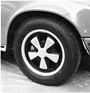 Porsche 911 S (1972) - Geschmiedetes Leichtmetallrad von Fuchs