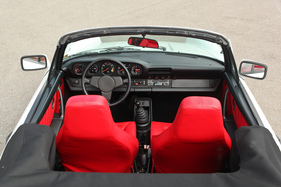 Porsche 911 SC Cabriolet (1983) - hinten windet es deutlich stärker, auch der Platz ist natürlich beschränkt
