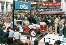 Porsche 911 SC Safari (1978) an der Safari Rallye 1978 in Kenia