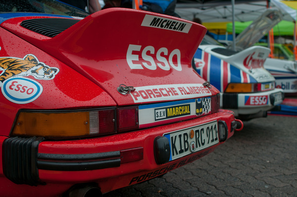 Porsche 911 SCs in Reih und Glied – Eifel Rallye Festival 2013