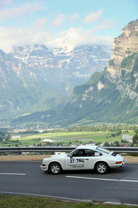 Porsche 911 T (1973) - am Kerenzerberg Revival 2015