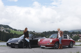Porsche 911 Targa (1966) - fast 50 Jahre liegen zwischen den beiden (Auto-) Modellen