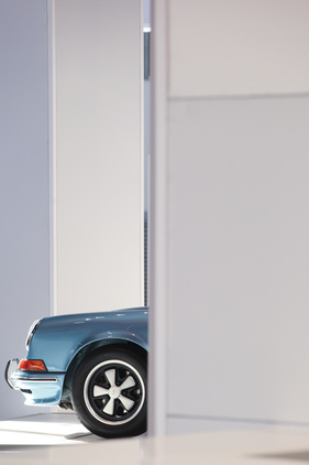 Porsche 911 Targa (1972) - schaut neugierig hervor - Auto d'Epoca Padova 2015