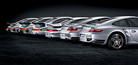 Porsche 911 Turbo (2006) - der 997 zusammen mit den Vorgängern
