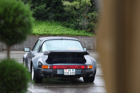 Porsche 911 Turbo Targa - auch der 930 muss Regen ertragen - 4. Porsche Classic Day 2016